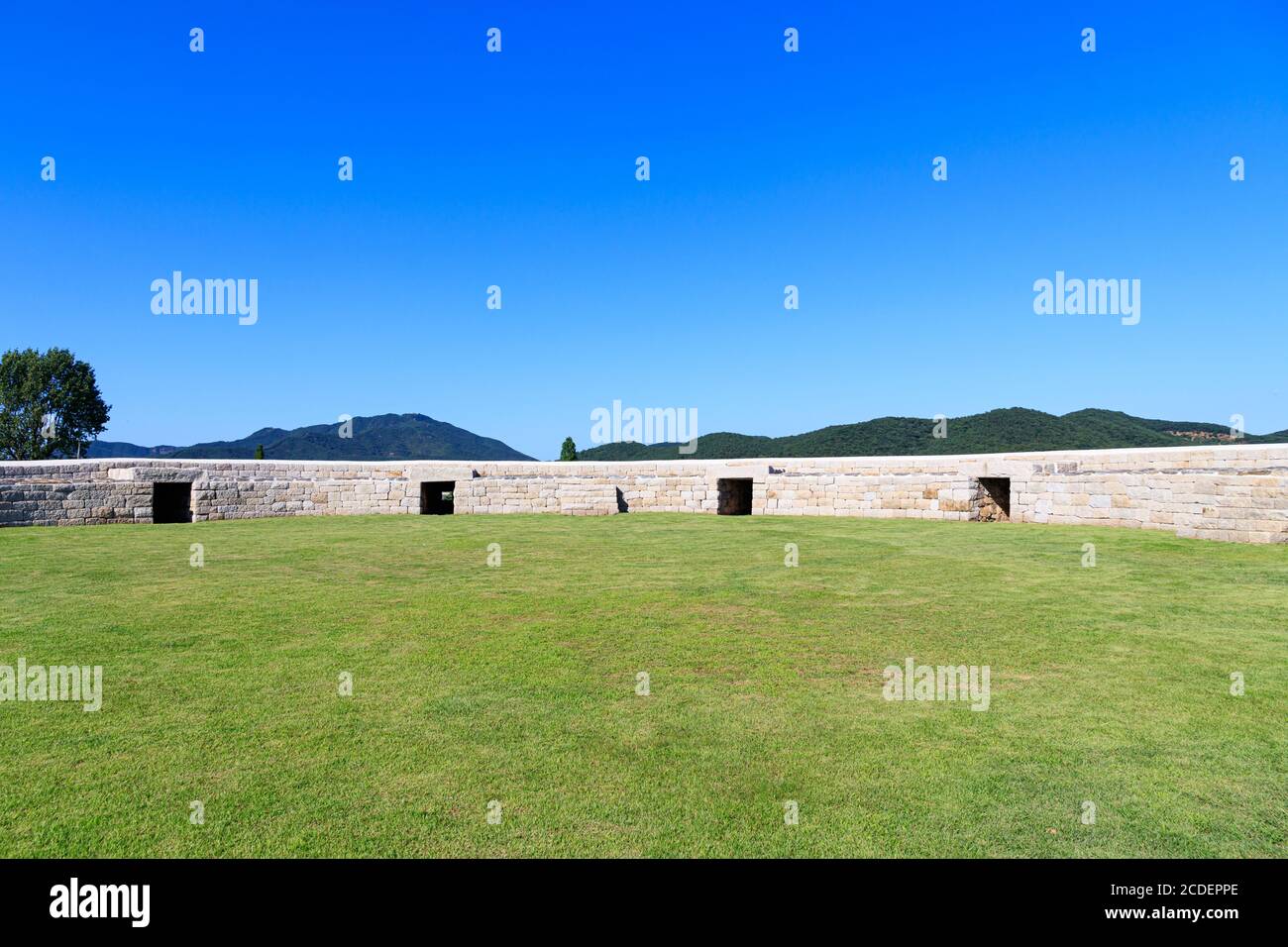 Ganghwa-gun, Incheon, South Korea July 15, 2020 -Jwagang Donedae Outpost. korea ganghwado historical site landscape. Beautiful scenery in Korea. Stock Photo