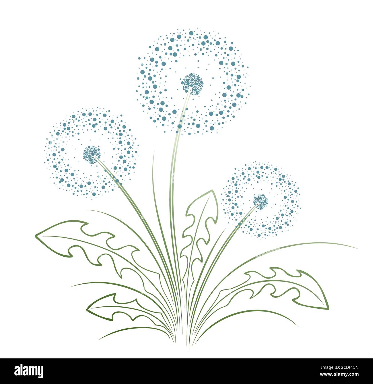 Dandelion outline hi-res stock photography and images - Alamy