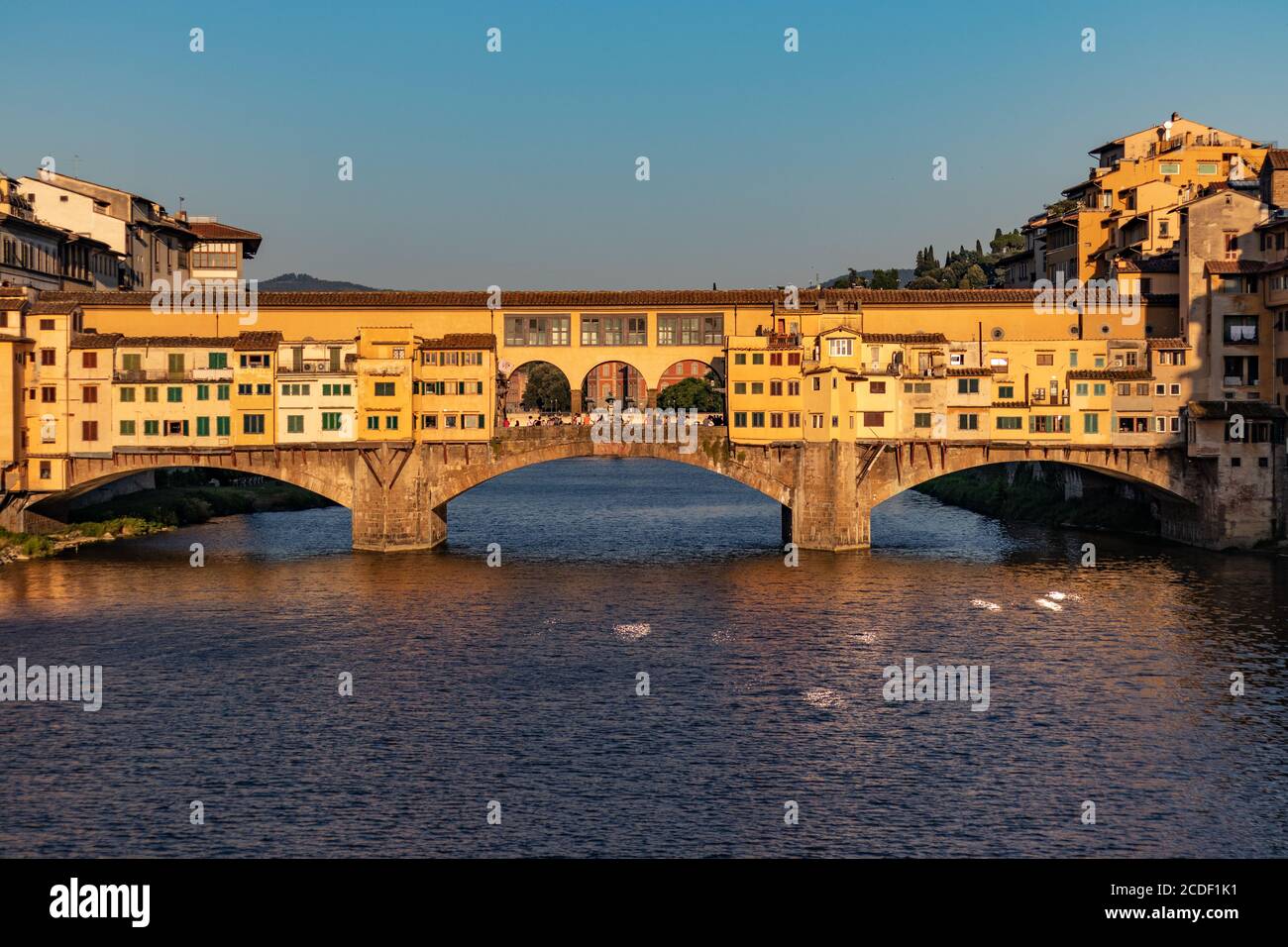 The Most Famous Bridge In Florence The Ponte Vecchio Stock Photo Alamy
