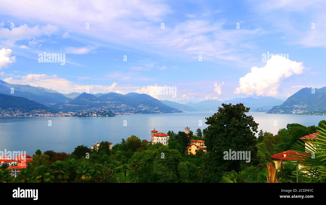 Stresa, Italy View from above the city Stock Photo Alamy