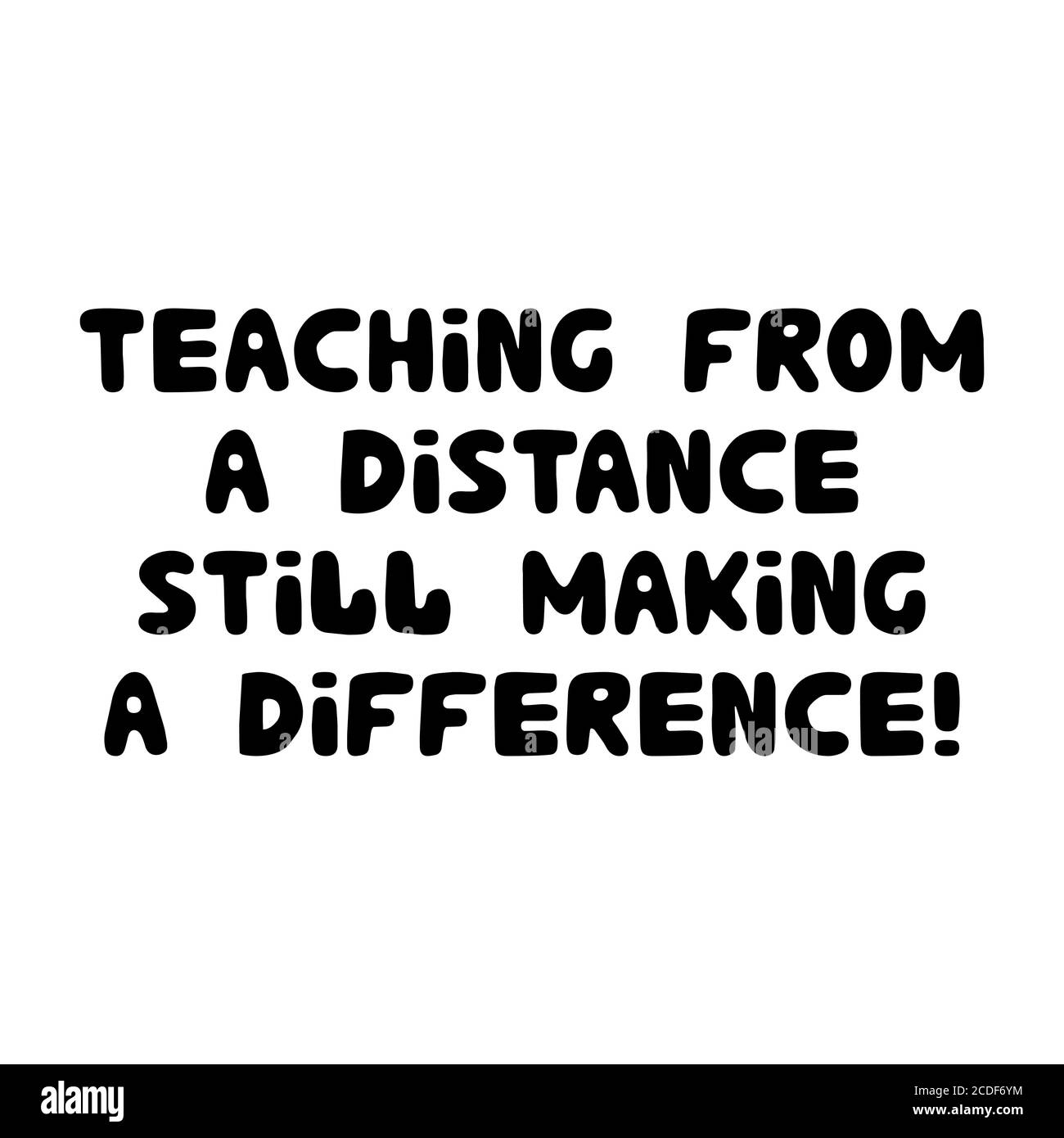 Teaching from a distance still making a difference. Cute hand drawn