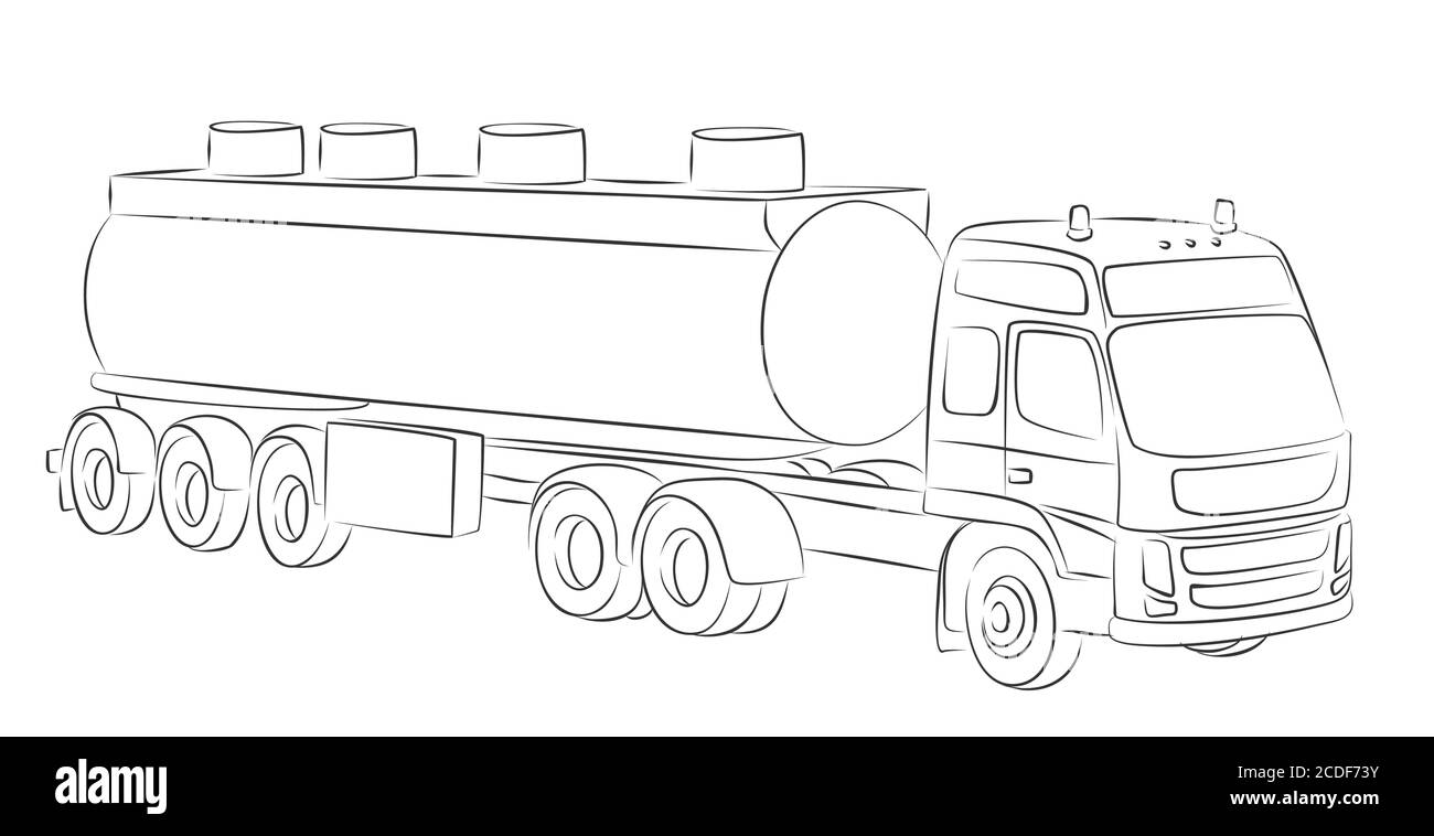 Tanker Truck Drawing Stock Illustrations – 429 Tanker Truck Drawing Stock  Illustrations, Vectors & Clipart - Dreamstime