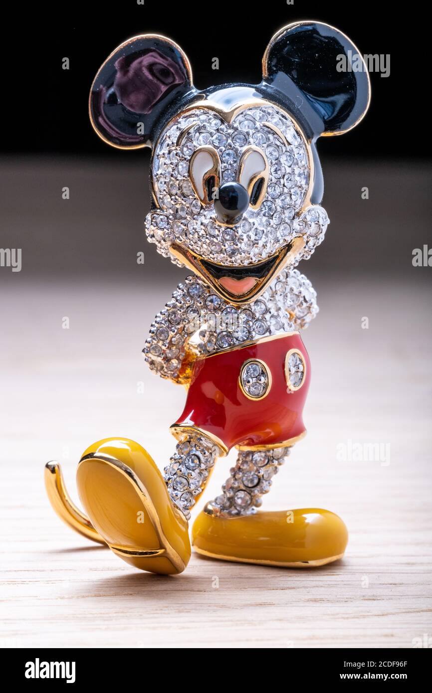 Swarovski Mickey Mouse Jeweled Figurine Stock Photo - Alamy
