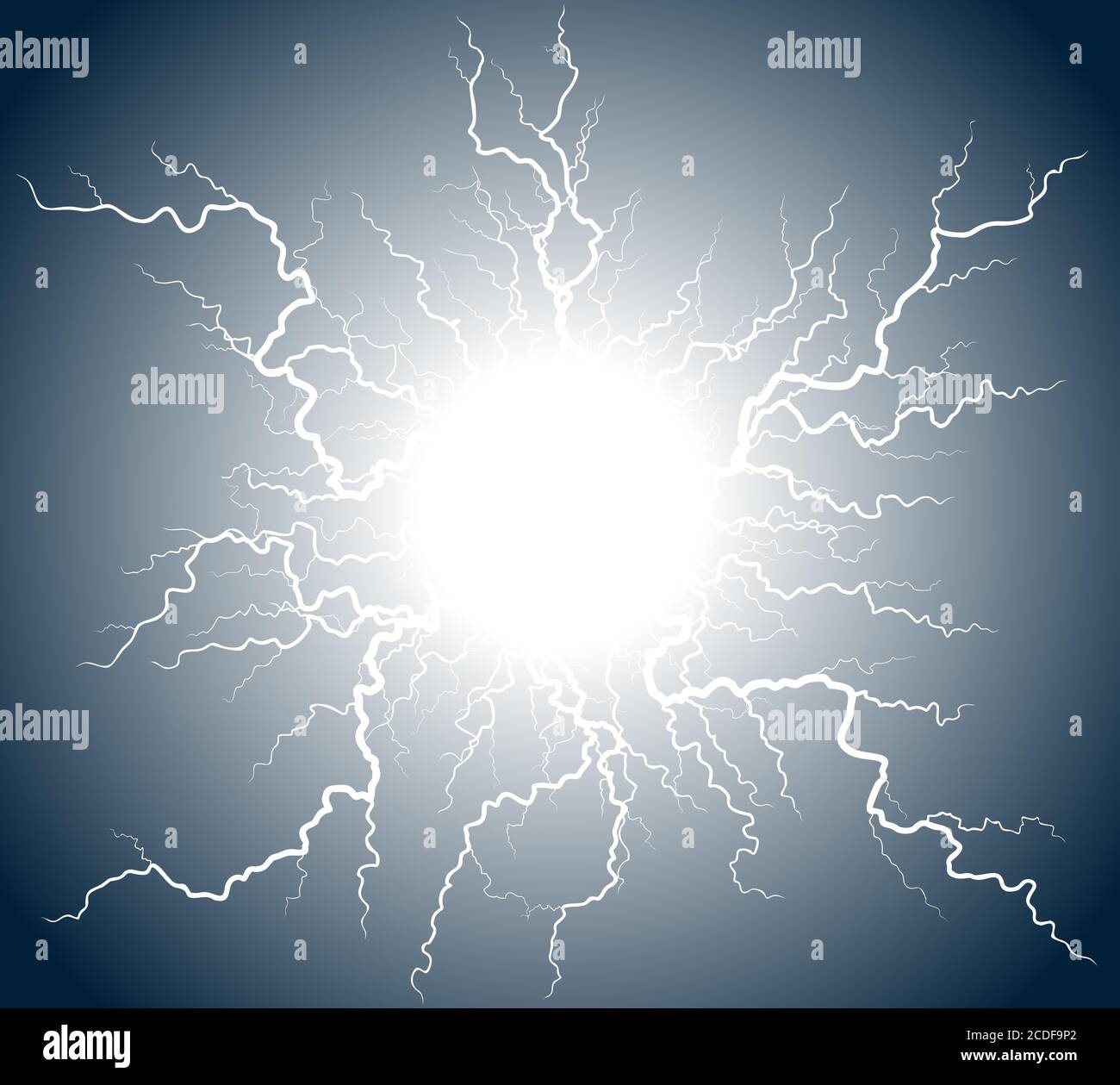 Blue sky night thunder Stock Vector Images - Alamy