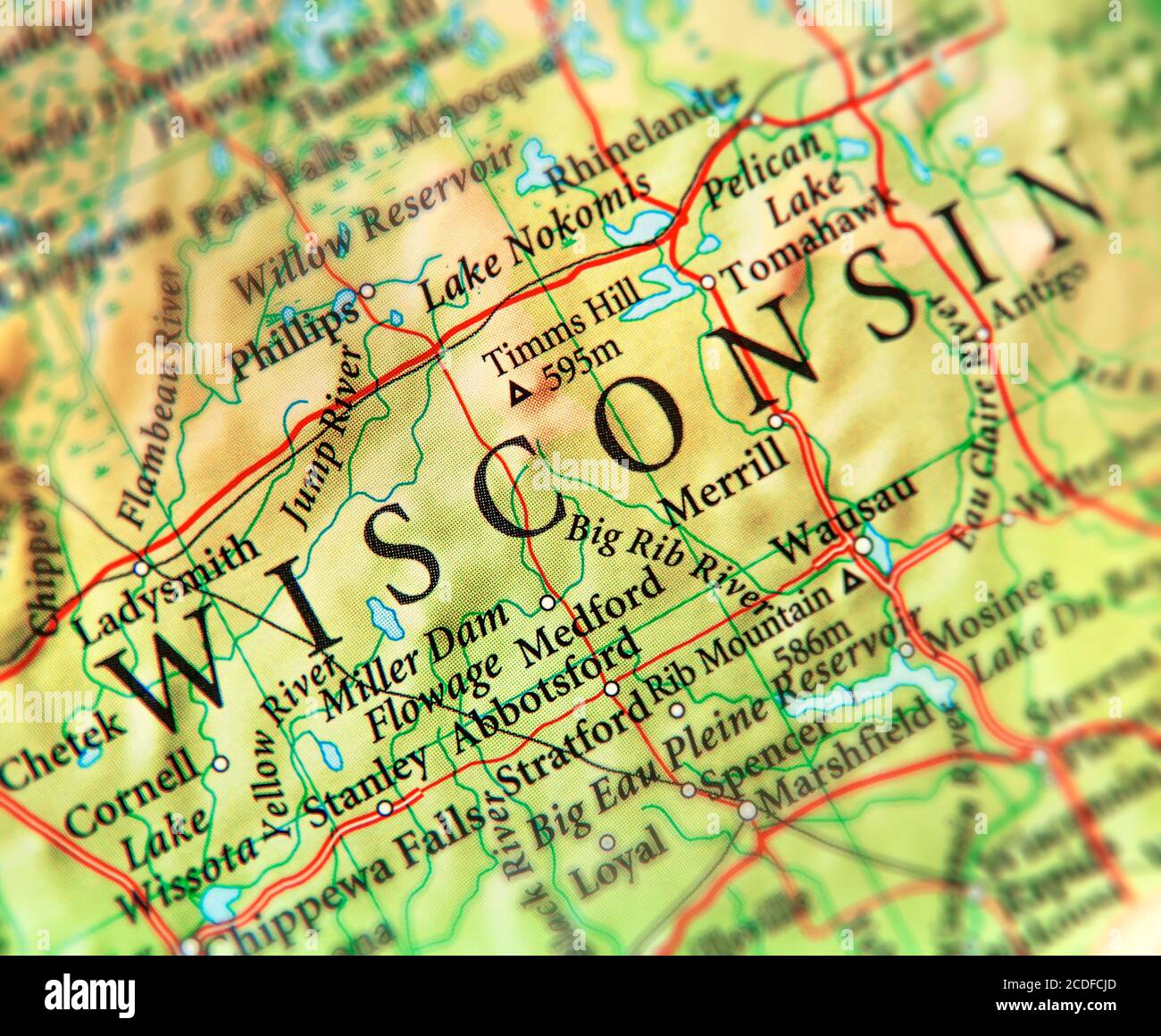 Political map of wisconsin hires stock photography and images Alamy