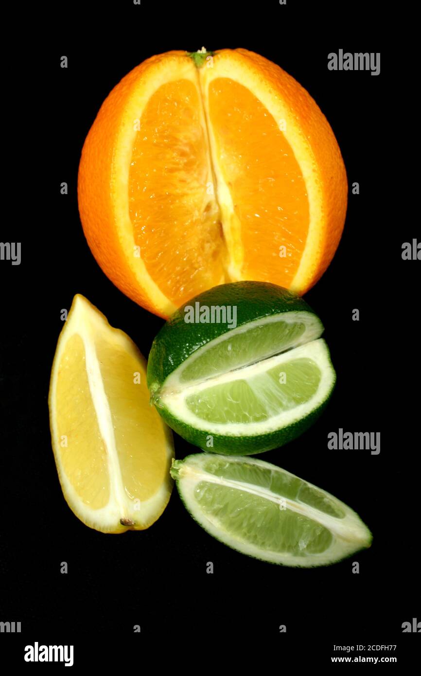 Orange Lemon And Lime Stock Photo Alamy