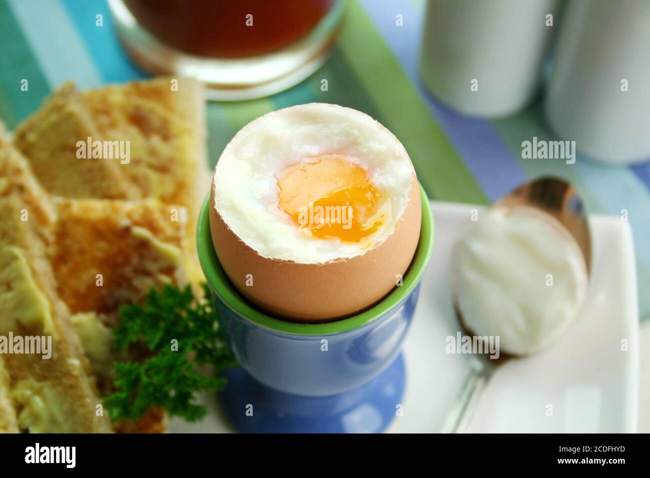 Boiled Egg Breakfast Stock Photo - Alamy
