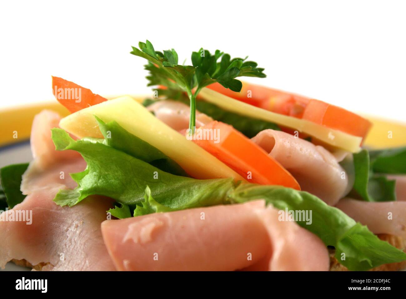 Open Sandwich Stock Photo