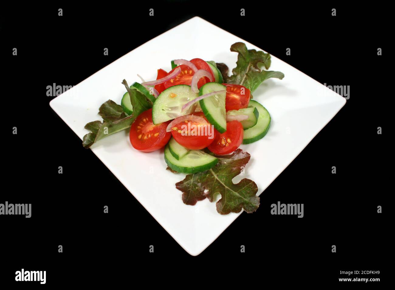 Tomato And Cucumber Salad Stock Photo - Alamy