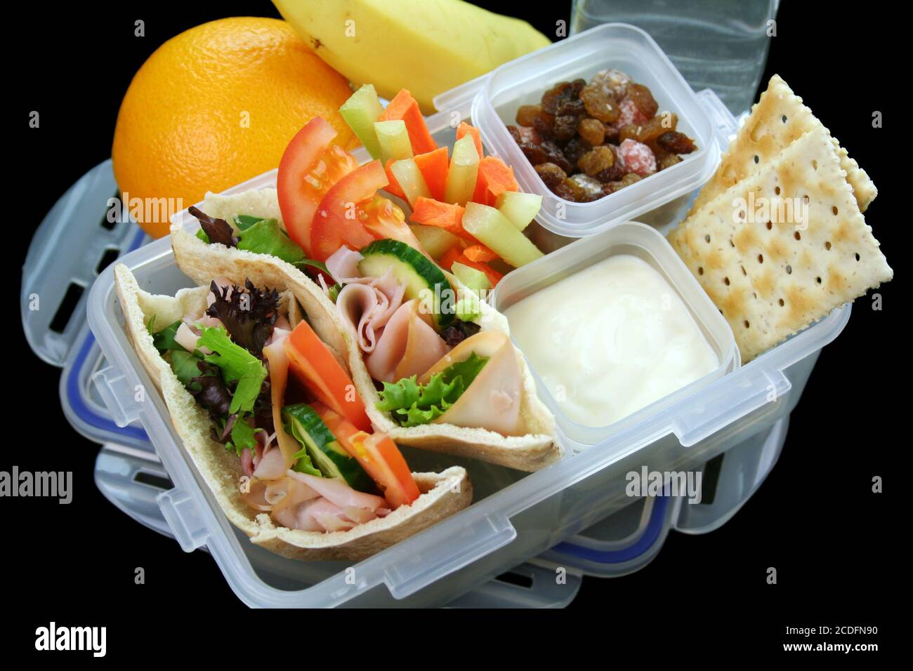Healthy Kids Lunch Box Stock Photo - Alamy
