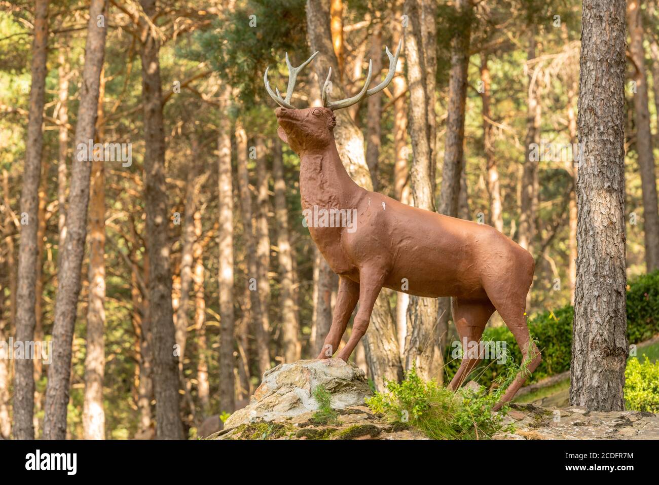 Juberri Sant Julia de Loria, Andorra August 27 2020 Sculptures in