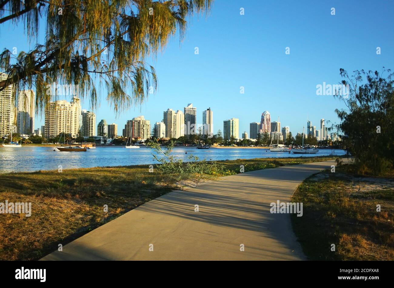Main Beach Surfers Paradise Australia Stock Photo Alamy