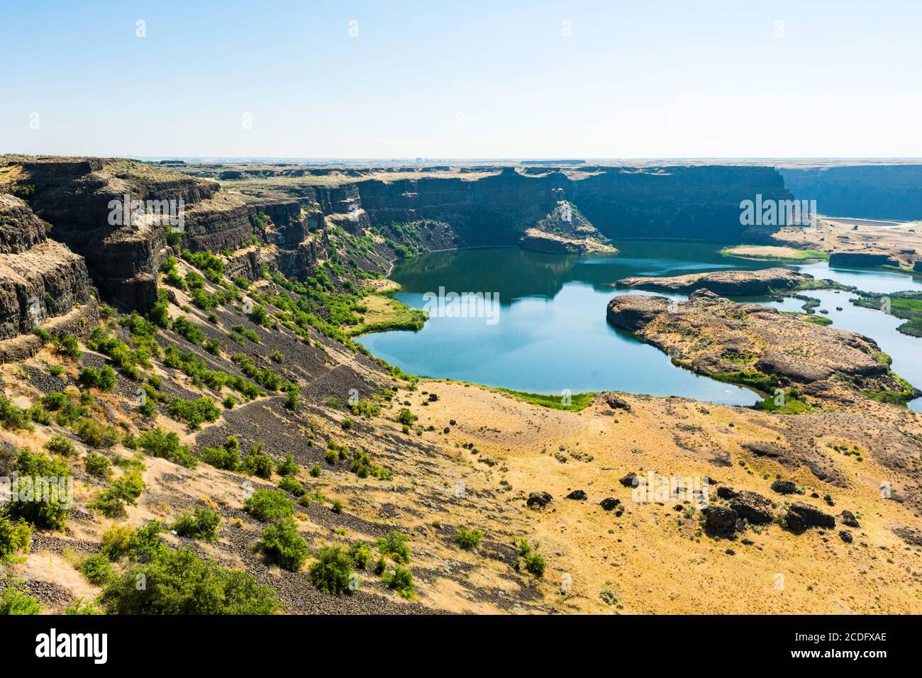 Sun Lakes - Dry Falls State Park, central Washington State, USA. Once ...