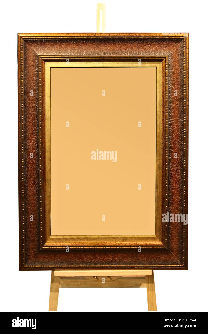 picture frame with easel Stock Photo