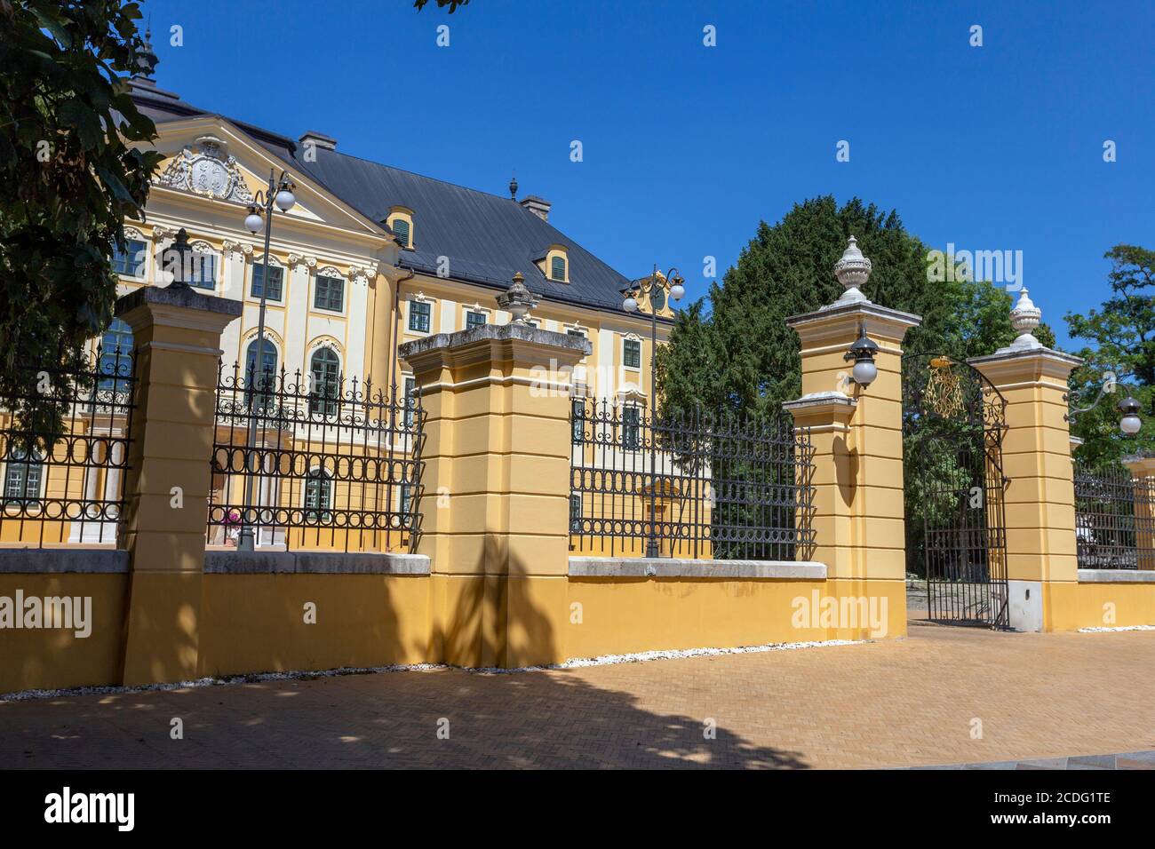 The Archiepiscopal Palace Or The Bishop S Palace Of Kalocsa Hungary On A Summer Day Stock Photo Alamy