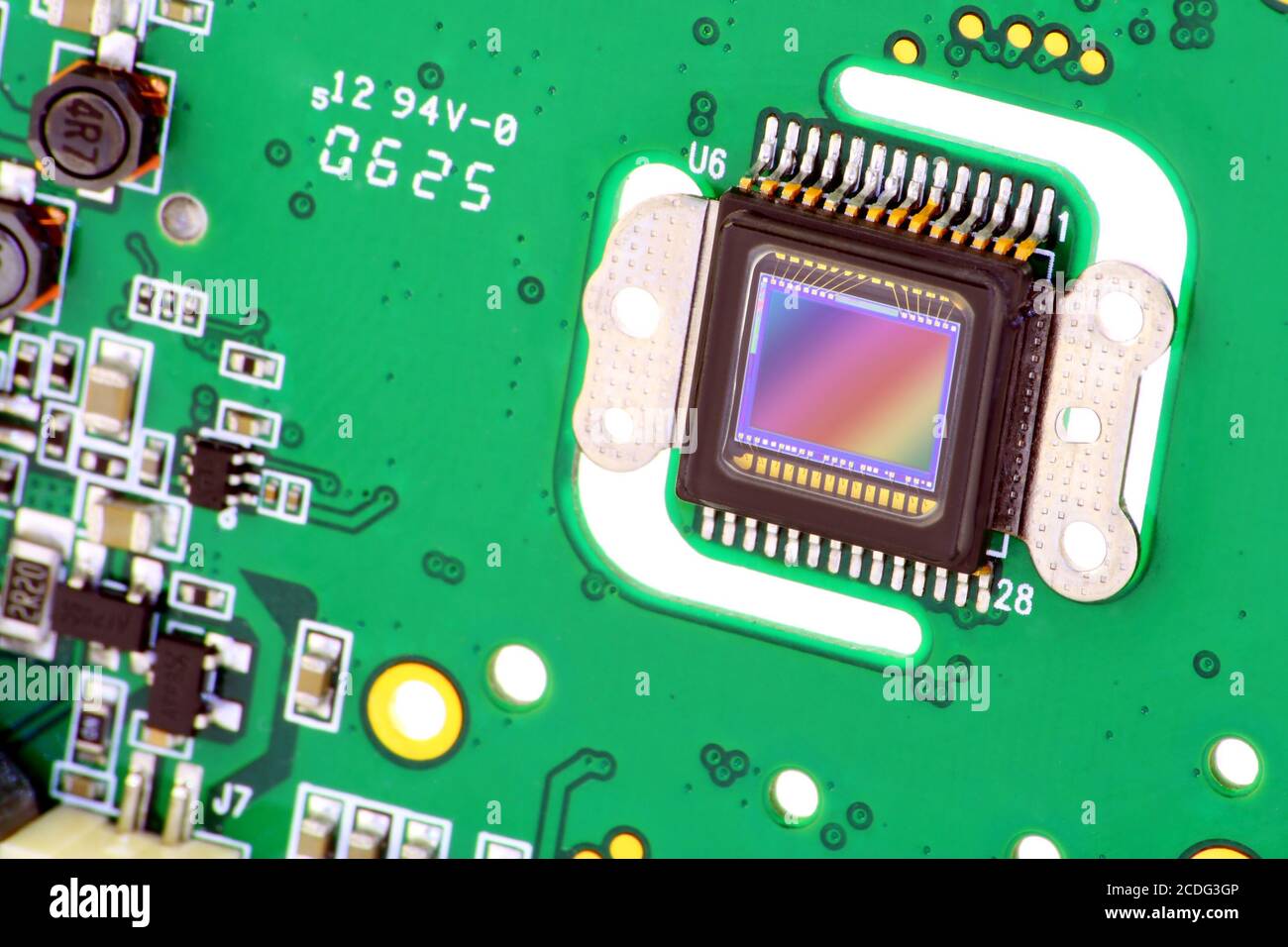 RGB CMOS sensor from camera Stock Photo