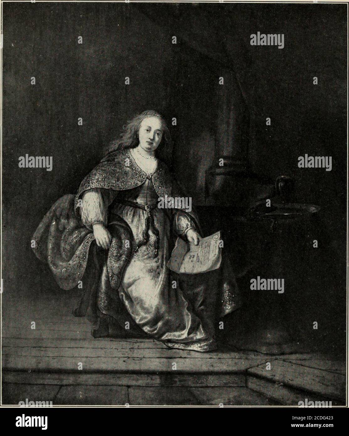 Rembrandt; des meisters gemälde in 643 abbildungen . London, Sir George  Donaldson Portrait of Saskia as Bellona Bellona 1633B. 569 Auf Leinwand, H.  1,22, B. 0,96 Portrait de Saskie en Bellone