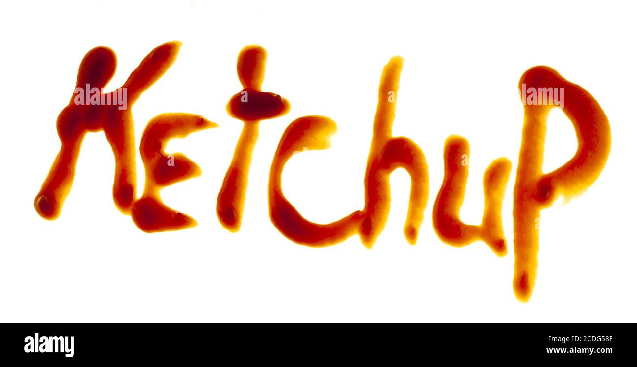 The word Ketchup Stock Photo Alamy