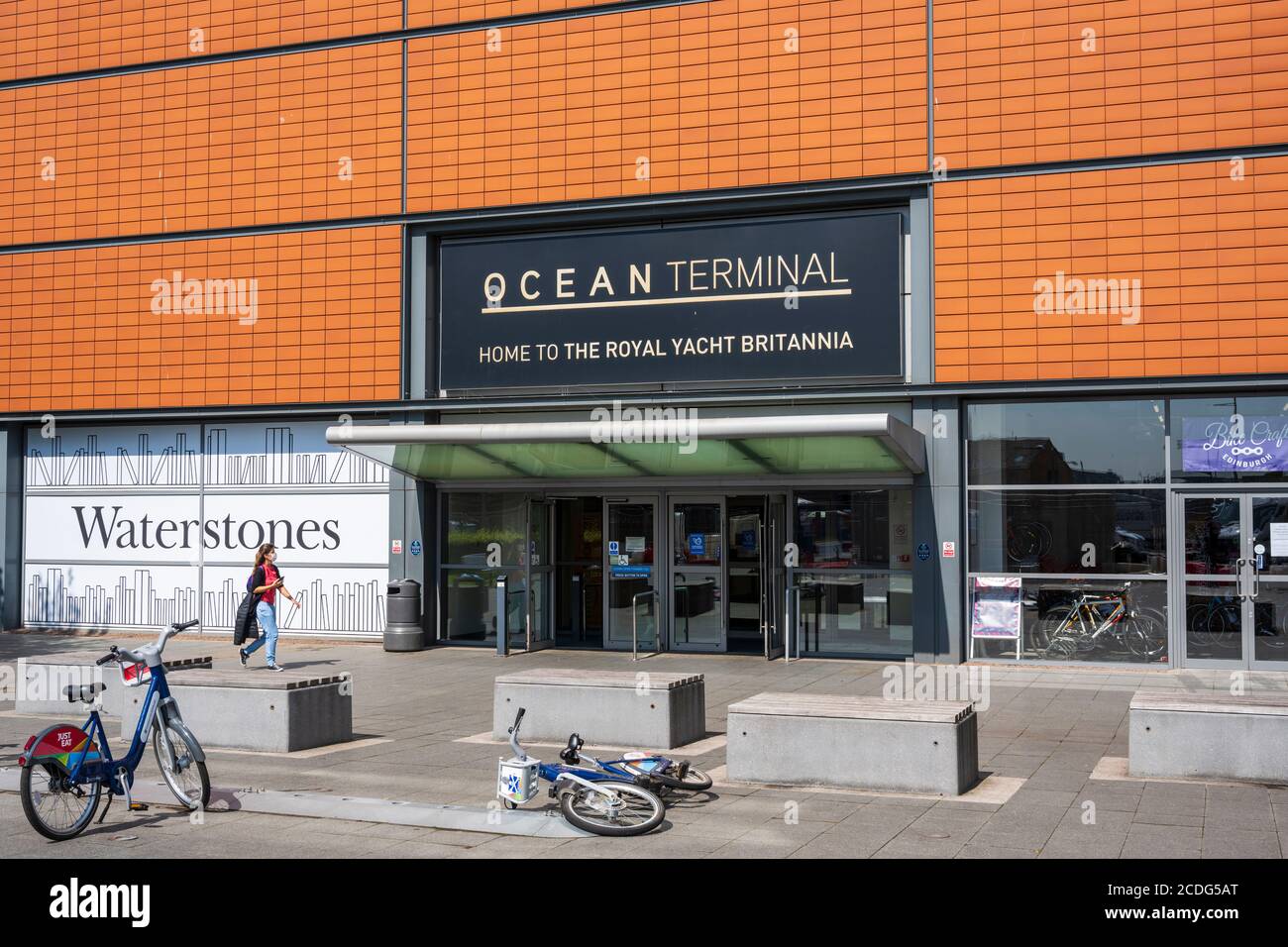 Entrance to Ocean Terminal Shopping Centre in Leith, Edinburgh