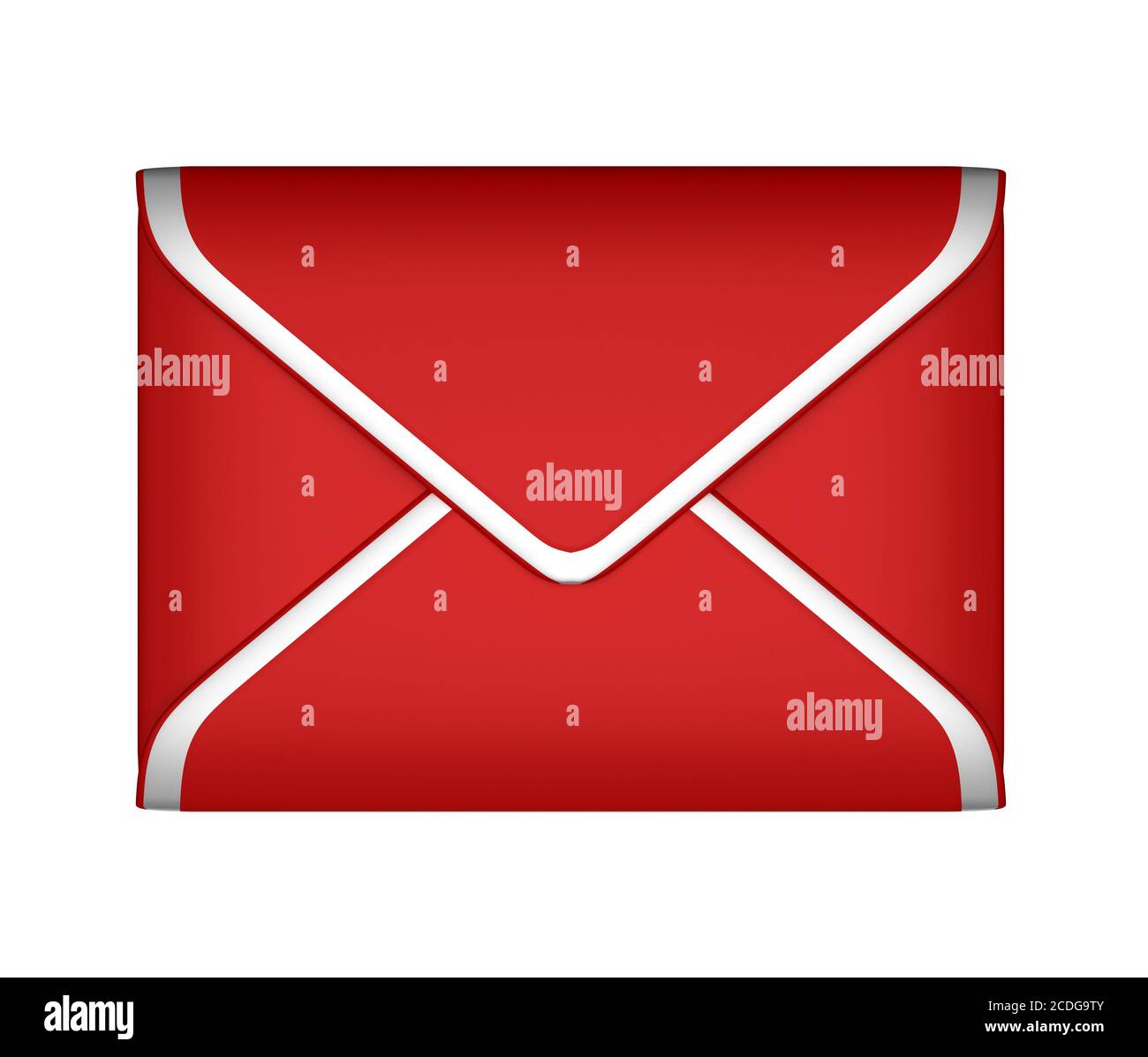 Mail and post Red sealed envelope isolated Stock Photo Alamy