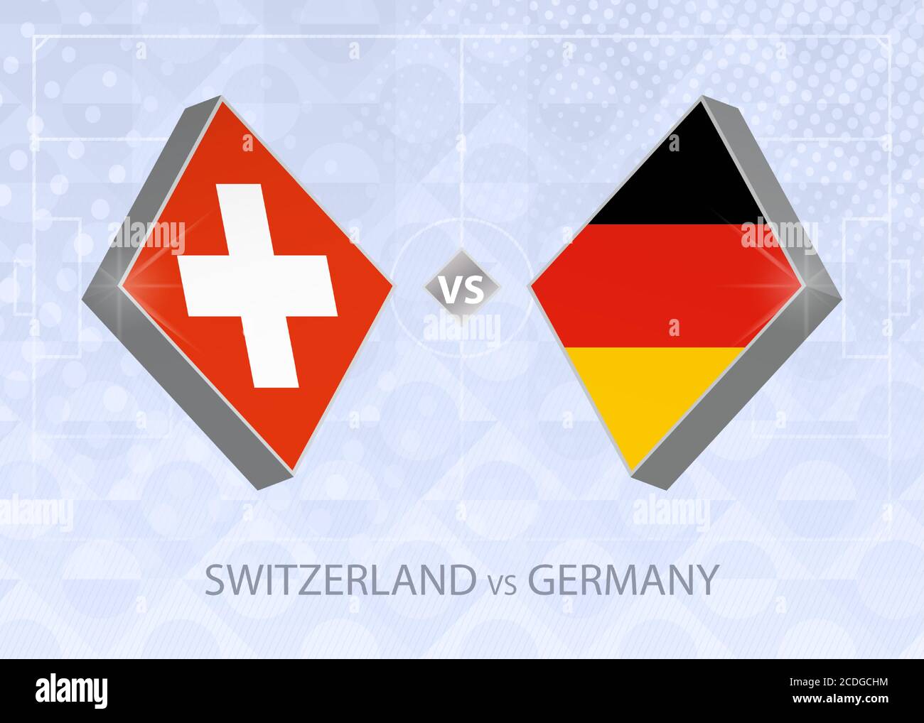 Game germany versus switzerland Stock Vector Images Alamy