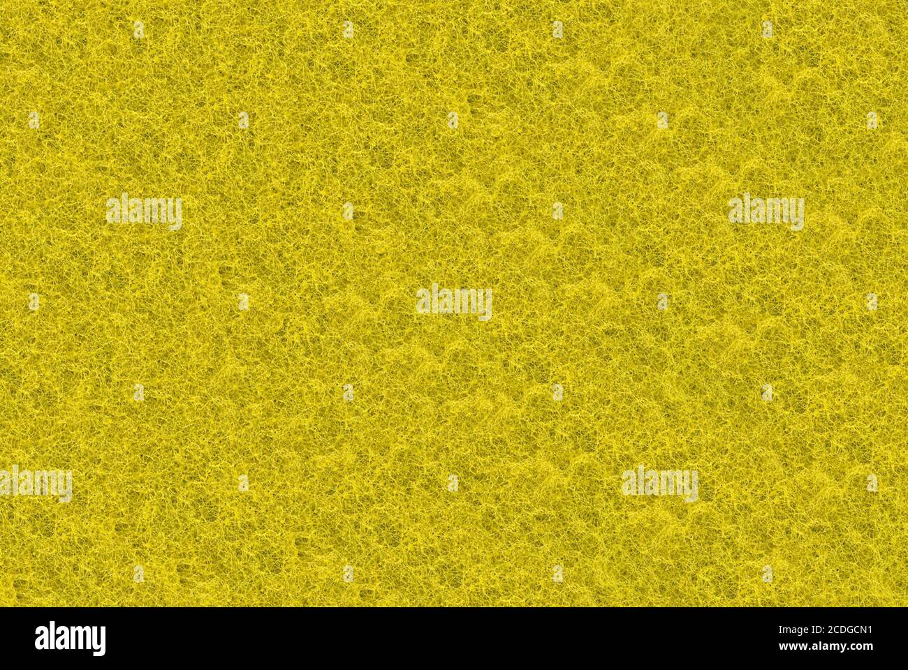 Close-up of yellow synthetic fibrous surface Stock Photo