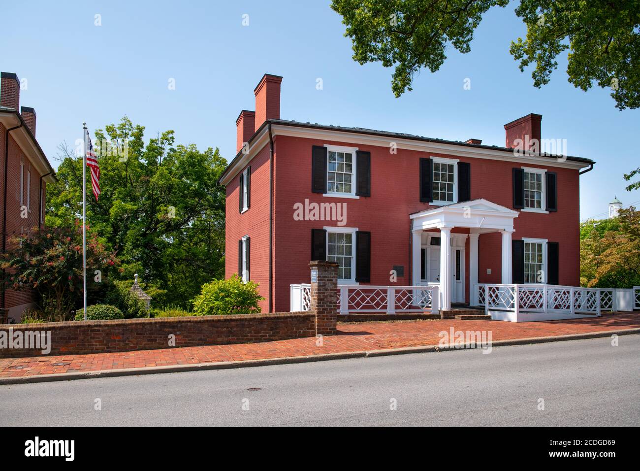 USA Virginia VA Staunton Birth home museum and library of President Woodrow Wilson Birth place home Stock Photo