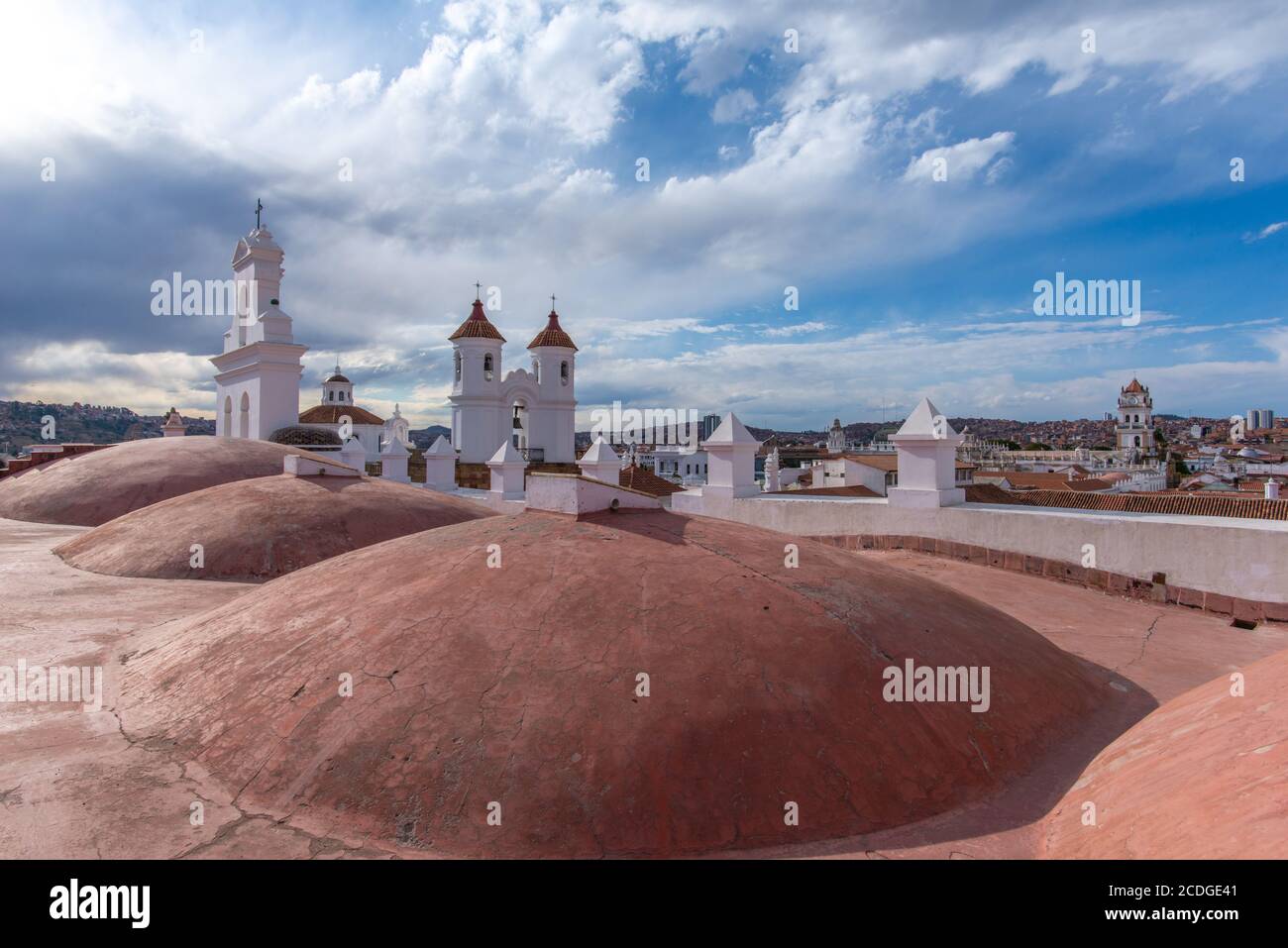 Iglesia de la Merced, Sucre,,constitutional capital of Bolivia,capital of the Chuquisaca Department, Bolivia, Latin America Stock Photo