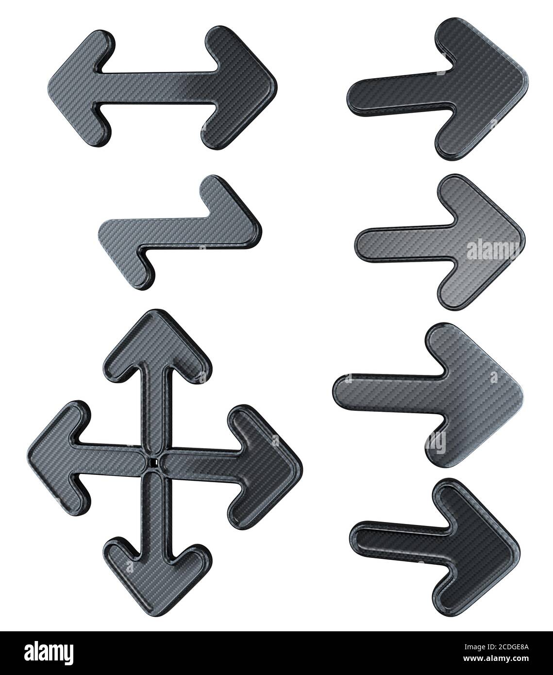 Carbon fiber arrows collection isolated Stock Photo Alamy