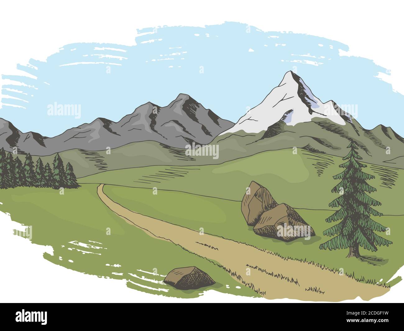 Dessins De Montagnes En Couleurs 28 600 Horizon Montagne Stock dessins-de-montagnes-en-couleurs-28-600-horizon-montagne-stock