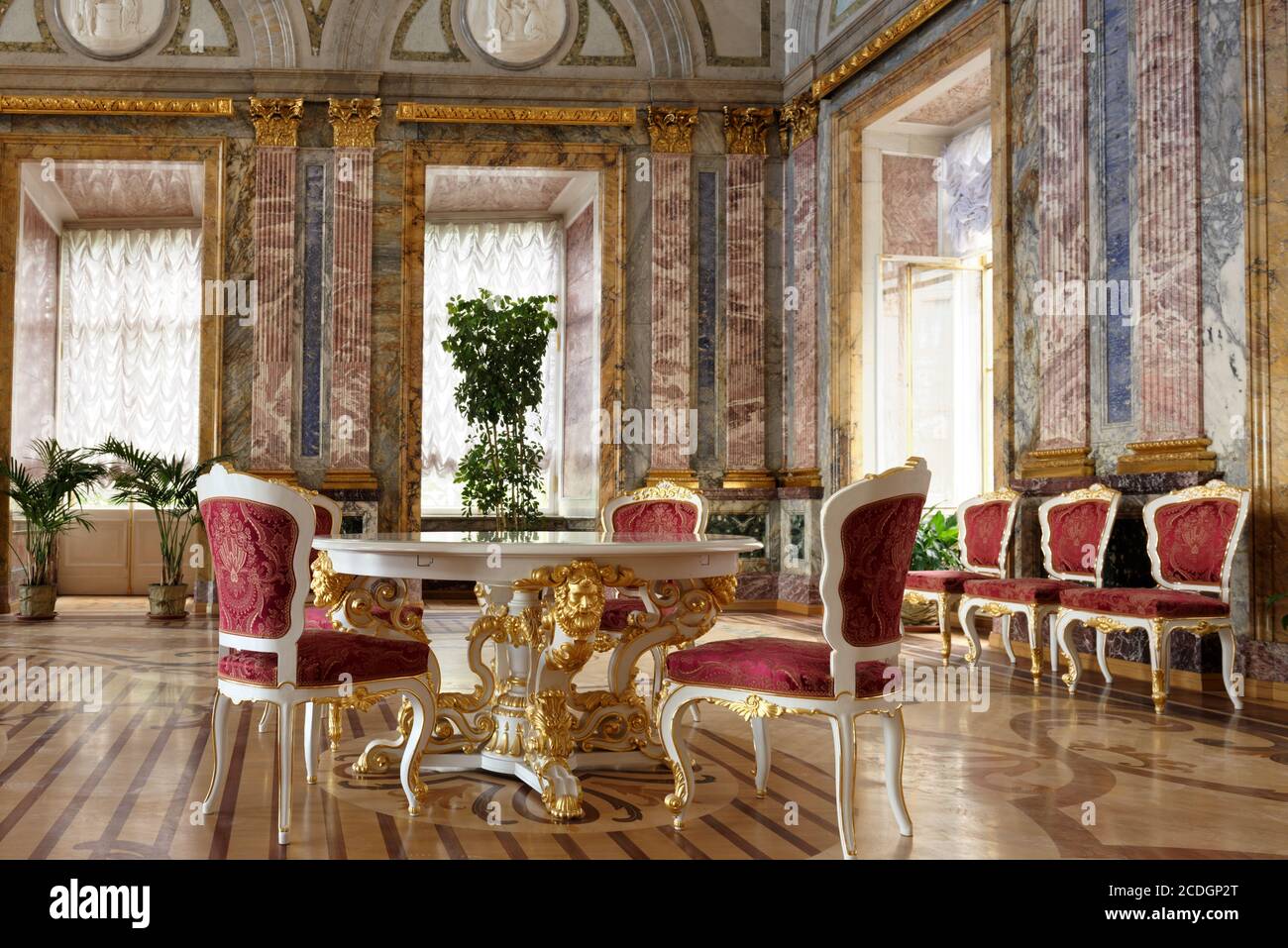 Interior of Marble Palace in Saint Petersburg, Russia Stock Photo - Alamy