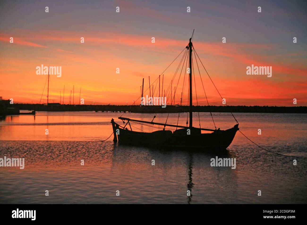 Sunset at Geraldton Stock Photo Alamy