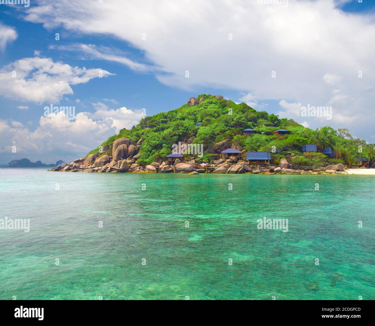 beautiful island in tropical sea Stock Photo - Alamy