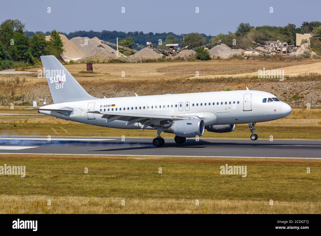 Kassel, Germany - August 8, 2020: Sundair Airbus A319 airplane at Kassel  Calden Airport (KSF) in Germany. Airbus is a European aircraft manufacturer  b Stock Photo - Alamy