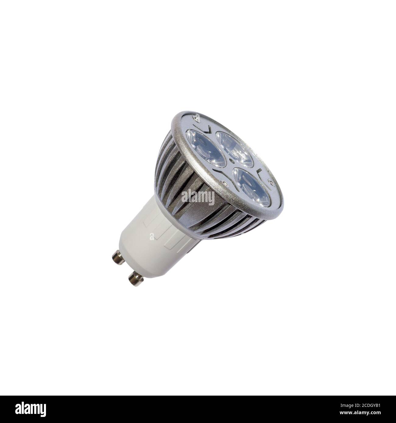 LED energy safing bulb. GU10. Isolated object Stock Photo