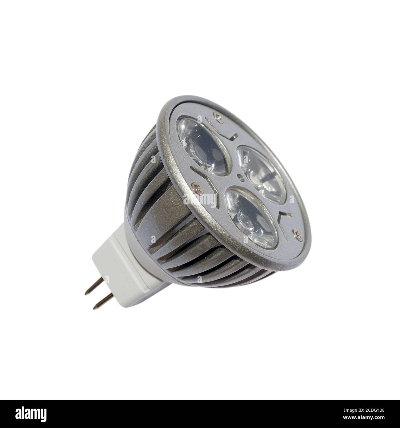 LED energy safing bulb. GU5.3. Isolated object Stock Photo