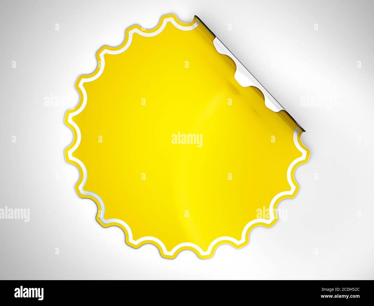 Round yellow sticker hi-res stock photography and images - Alamy