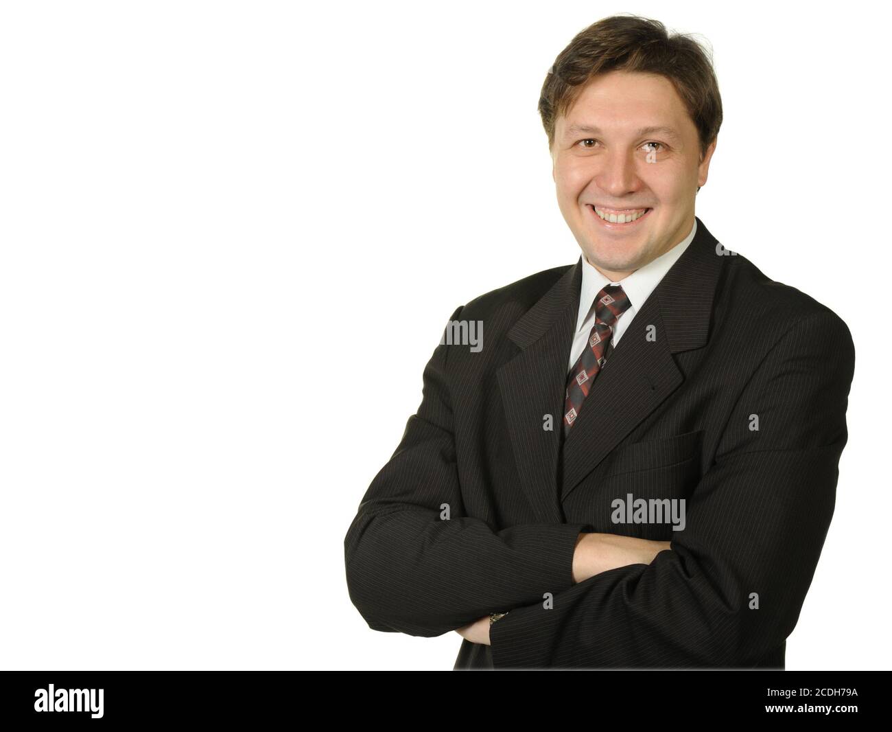The young businessman isolated on a white background Stock Photo - Alamy