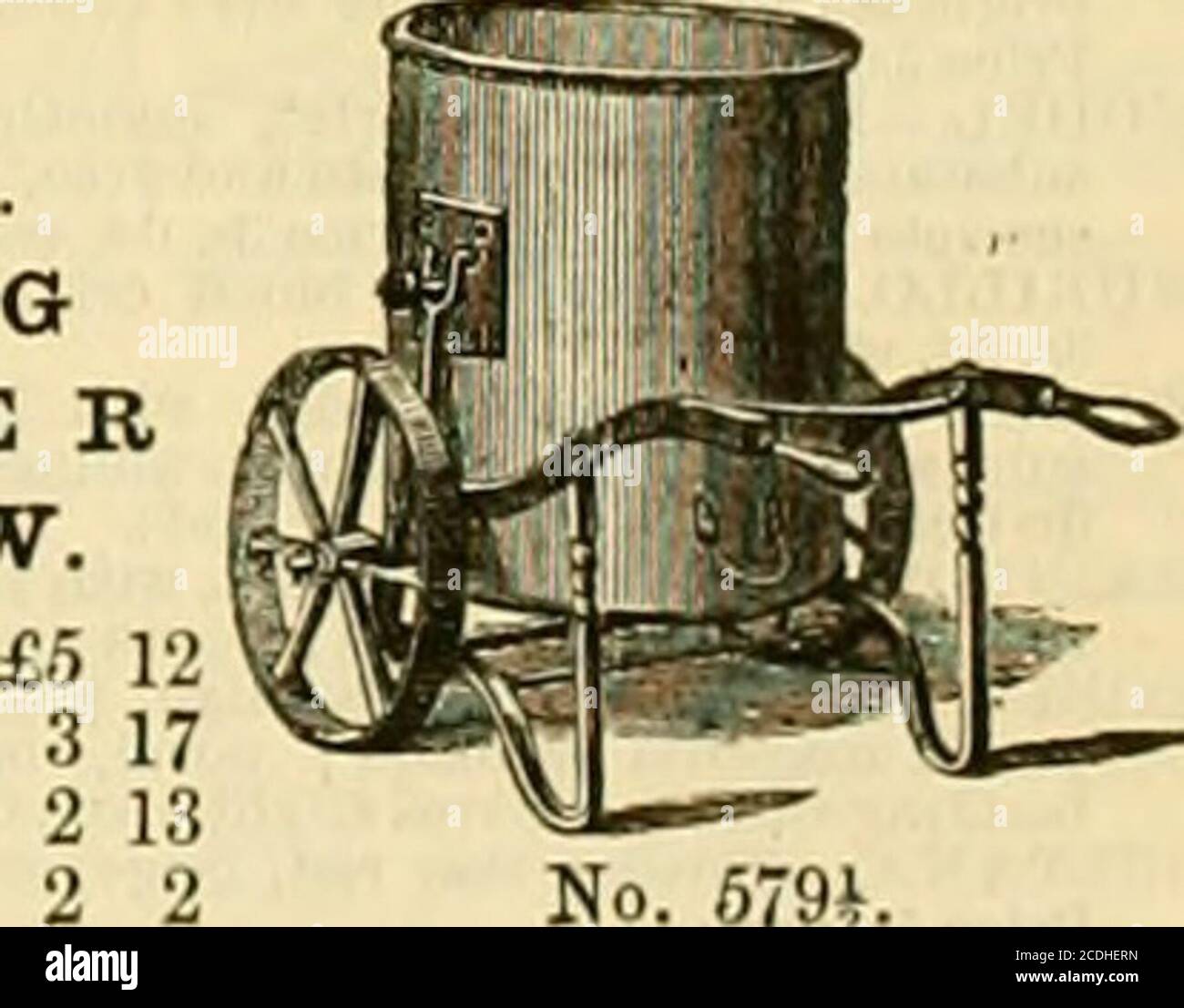 . The Gardeners' chronicle and agricultural gazette . No. 579J. SWING WATER BARROW. 50 Gals. ROYAL AGRICULTURAL SHOW, held atBURY ST. EDMUNDS, 1867. — A SILVERMEDAL was Awarded to JOHN WARNERAND SONS CHAIN PUMP. This Pump, fromthe entire absence of Valves, is especially adaptedfor the use of Builders, Contractors, and Farmers. WIND ENGINES, ADAPTED FOR PUMPING, CHAFF-CUTTING, GRINDING, &c. JOHN WARNER AND SONS beg to inform the Trade and the Public generally that they have purchased the Patterns of the WIND ENGINES manufactured by the late-TV t^^ Y^^ * PoLLiKD, of Southwark, and are prepared t Stock Photo