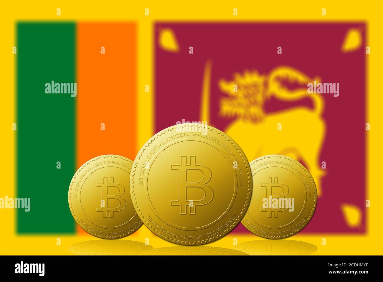 Bitcoin and Sri Lanka flag on a wall with a crack. Sri Lanka Bitcoin  banned, not legal, illegal, blockchain technology for crypto currency  concept Stock Photo - Alamy