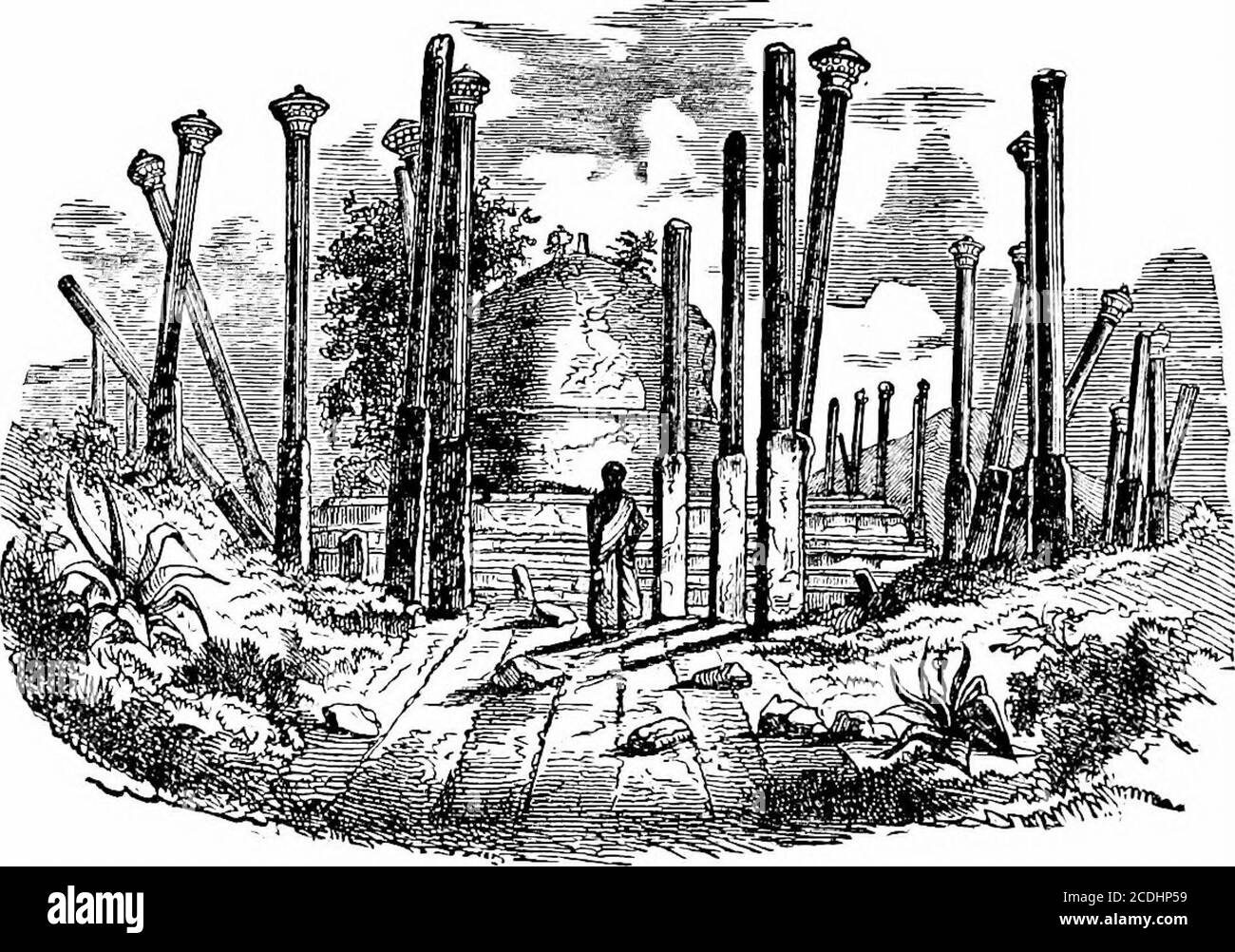 . A short history of art . t flourished inthe land enclosed by the two sacred rivers, Ganges andJumna, where even in the twelfth century B.C. stood mag-nificent cities, under the sway of Brahminical rulers. Be-tween 600 and 540 b.c. appeared Buddha, who preached apurer, more human, and comforting religion than that in-volved in the old polytheistic belief of Brahminism. About250 B.C. Buddhism, under King Asoka, obtained supremacyover the old faith, though the latter some centuries laterreasserted its power, driving out the adherents of Buddhism,who sought refuge in China, Japan, and the Malaya Stock Photo