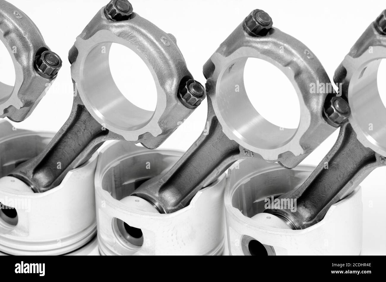 connecting rods and pistons Stock Photo Alamy