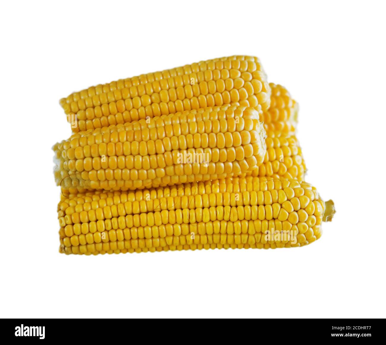 yellow corncobs Stock Photo