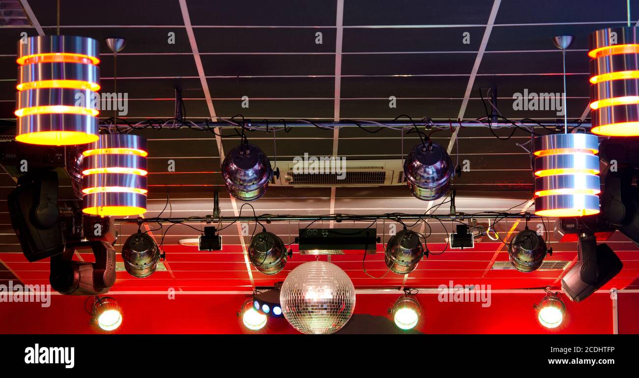 professional club lighting equipment Stock Photo - Alamy