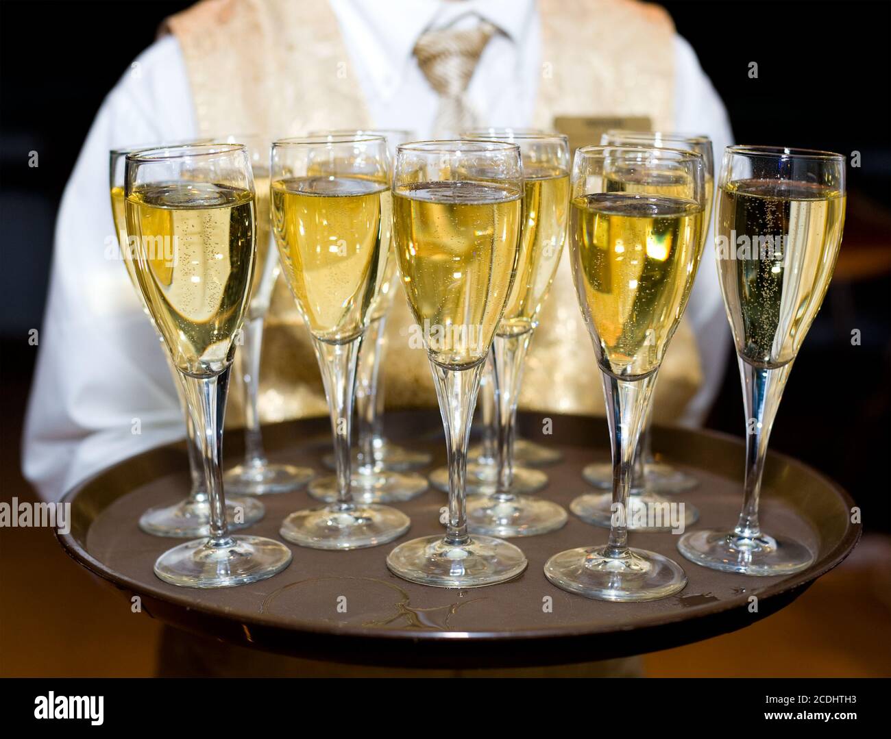 glasses of champagne Stock Photo