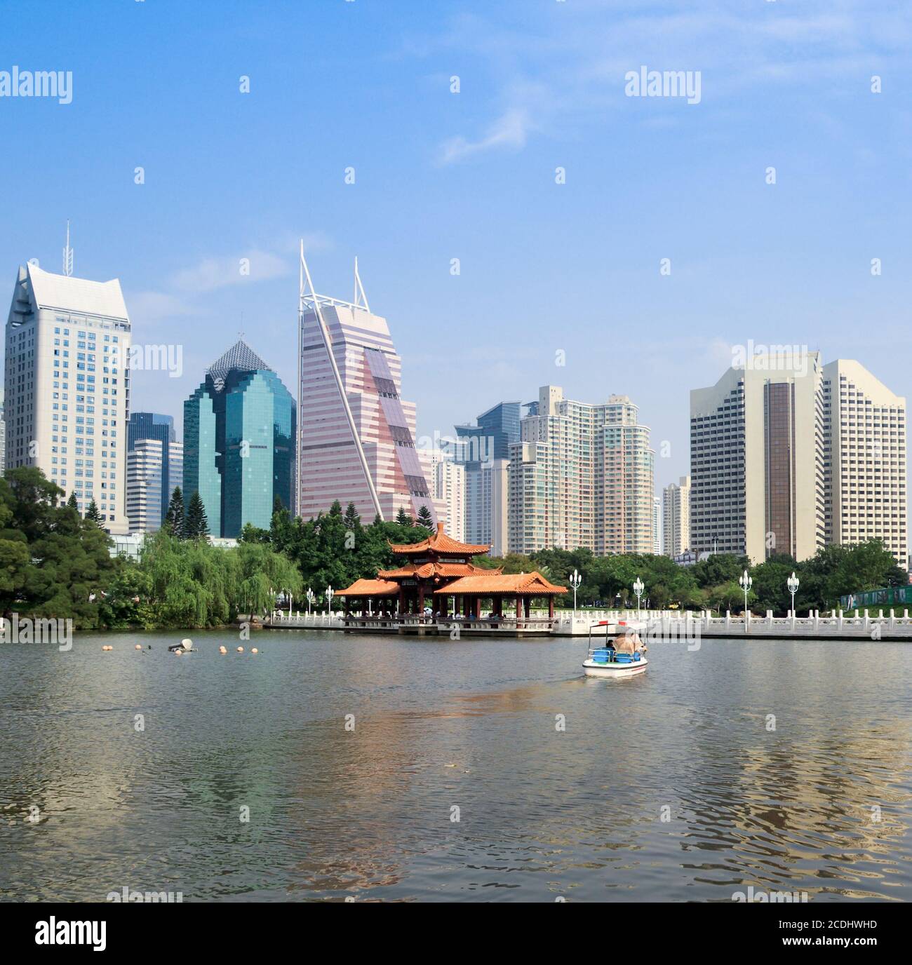chinese shenzhen city Stock Photo