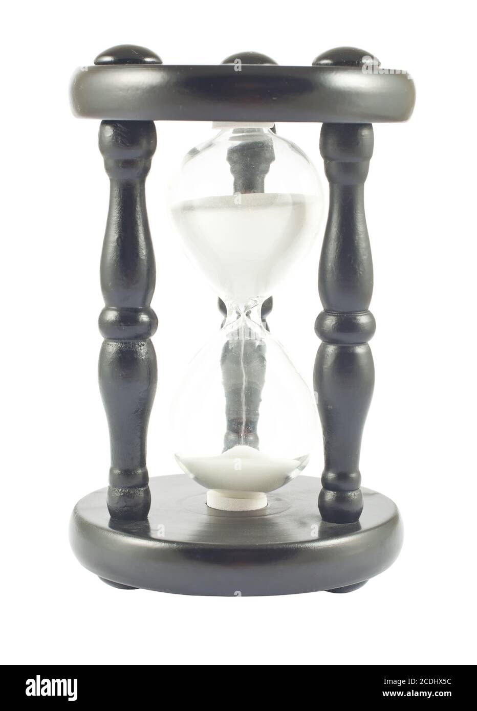 Hourglass isolated on white Stock Photo - Alamy