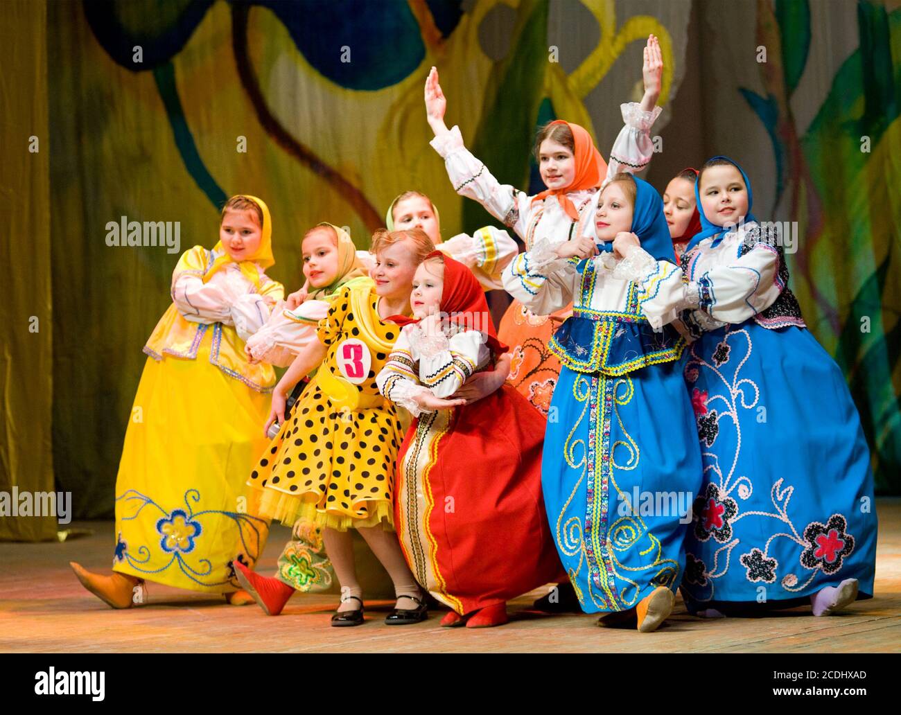 girls - Russian dolls Stock Photo