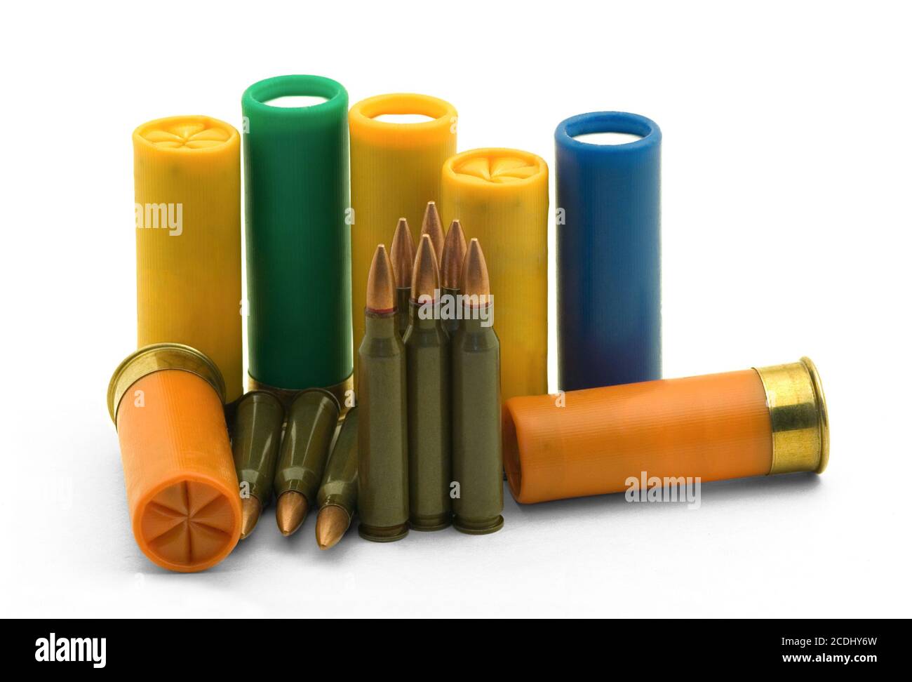The hunting cartridges Stock Photo