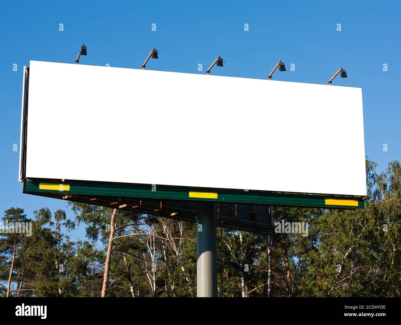 Green blank billboard big tree hi-res stock photography and images - Alamy